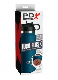 Смуглый мастурбатор-вагина в синей колбе F*ck Flask - Pipedream - в Шахтах купить с доставкой