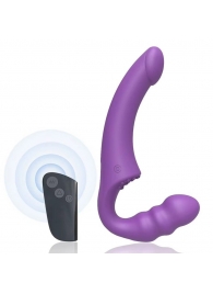 Фиолетовый безремневой страпон Straples Strap-On Dildo - Erokay - купить с доставкой в Шахтах