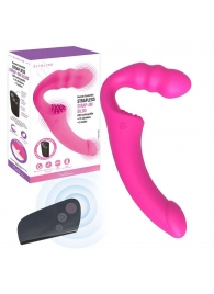 Розовый безремневой страпон Straples Strap-On Dildo - Erokay - купить с доставкой в Шахтах