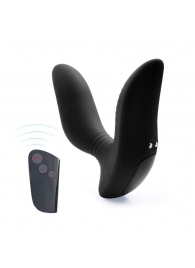 Черный вибромассажер простаты 3,5’’ Remote Control Curve P-spot Massager - 12 см. - Erokay - в Шахтах купить с доставкой