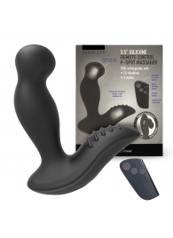 Черный вибромассажер простаты 3,5’’ Remote Control P-spot Massager - 12,5 см. - Erokay - в Шахтах купить с доставкой