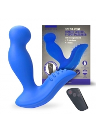 Синий вибромассажер простаты 3,5’’ Remote Control P-spot Massager - 12,5 см. - Erokay - в Шахтах купить с доставкой