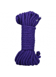 Фиолетовая верёвка для связывания и фиксации Bind Tie - 9,14 м. - Doc Johnson - купить с доставкой в Шахтах