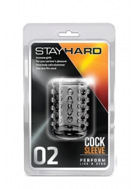 Прозрачная насадка на пенис с шишечками STAY HARD COCK SLEEVE 02 CLEAR - Blush Novelties - в Шахтах купить с доставкой