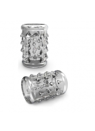 Прозрачная насадка с капельками STAY HARD COCK SLEEVE 05 CLEAR - Blush Novelties - в Шахтах купить с доставкой