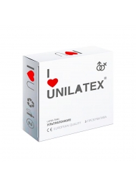 Ультратонкие презервативы Unilatex Ultra Thin - 3 шт. - Unilatex - купить с доставкой в Шахтах