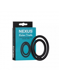 Черное двойное эрекционное кольцо Nexus Enduro Double - Nexus Range - в Шахтах купить с доставкой