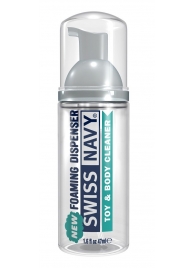 Очищающая пенка для игрушек и тела Toy   Body Cleaner Foamer - 47 мл. - Swiss navy - купить с доставкой в Шахтах