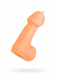 Оранжевая свеча в форме пениса - 47 гр. - Pecado - купить с доставкой в Шахтах