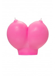 Розовая свеча «Сиськи» - 150 гр. - Pecado - купить с доставкой в Шахтах
