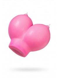 Розовая свеча «Сиськи» - 150 гр. - Pecado - купить с доставкой в Шахтах