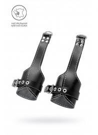 Черные подвесы с белой строчкой - Pecado - купить с доставкой в Шахтах