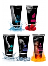 Набор из 5 лубрикантов JUJU (увлажняющий, Hot+, Long, Anal, малина) - JuJu - купить с доставкой в Шахтах