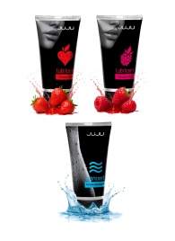 Набор из 3 лубрикантов JUJU (увлажняющий, клубника, малина) - JuJu - купить с доставкой в Шахтах