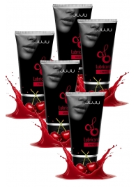 Набор из 5 съедобных лубрикантов JUJU со вкусом вишни - JuJu - купить с доставкой в Шахтах