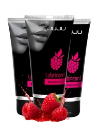 Набор из 3 съедобных лубрикантов JUJU со вкусом малины - JuJu - купить с доставкой в Шахтах