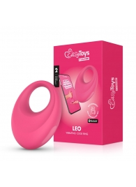 Розовое интерактивное эрекционное виброкольцо Leo - Easy toys - в Шахтах купить с доставкой