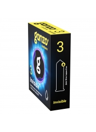Супертонкие презервативы Ganzo Invisible - 3 шт. - Ganzo - купить с доставкой в Шахтах