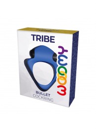 Синее эрекционное кольцо Wooomy Tribeс с вибрацией - Adrien Lastic - в Шахтах купить с доставкой