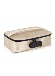 Золотистая сумочка для хранения игрушек Discreet Box - Dorcel - купить с доставкой в Шахтах