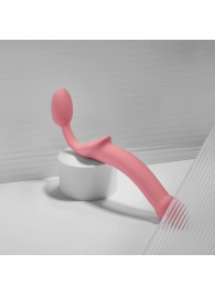 Розовый безремневой страпон Strap-on-me Semi-Realistic Bendable Strap-On size S - Strap-on-me - купить с доставкой в Шахтах