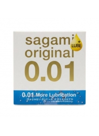 Увлажнённый презерватив Sagami Original 0.01 Extra Lub - 1 шт. - Sagami - купить с доставкой в Шахтах