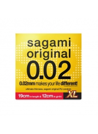 Презерватив увеличенного размера Sagami Original 0.02 XL-size - 1 шт. - Sagami - купить с доставкой в Шахтах