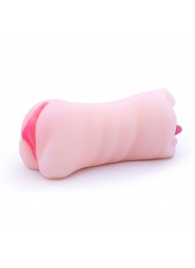 Телесный двусторонний мастурбатор - вагина и ротик - Boys of Toys - в Шахтах купить с доставкой