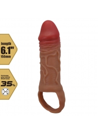 Реалистичная насадка на член Peirre - 15,5 см. - Baile - в Шахтах купить с доставкой