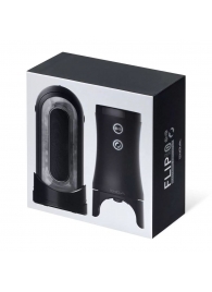 Набор Tenga Flip Zero Electronic Vibrotation: мастурбатор с вибрацией и устройство вращения - Tenga - в Шахтах купить с доставкой