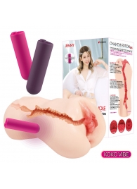 Мастурбатор-вагина с вибрацией Jenny Onahole edition 005 - KOKOS - в Шахтах купить с доставкой