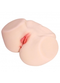 Мастурбатор-полуторс с двойным слоем материала и вибрацией Jenny Onahole Real Vagina - KOKOS - в Шахтах купить с доставкой