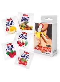Набор из 5 саше съедобных смазок Tutti-Frutti - Биоритм - купить с доставкой в Шахтах