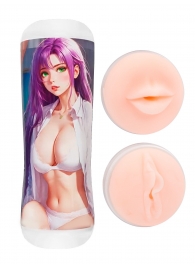 Двусторонний мастурбатор аниме - ротик и вагина - Tokyo Style - в Шахтах купить с доставкой