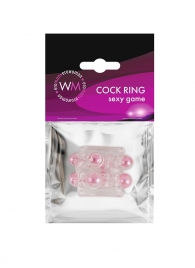 Прозрачная насадка на пенис с цветными шариками - Erowoman-Eroman - в Шахтах купить с доставкой