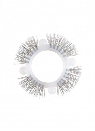 Эластичное кольцо с «ресничками» и 4 шариками - Sextaz - в Шахтах купить с доставкой