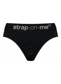 Черные трусики для насадок Heroine Lingerie Harness - size XL - Strap-on-me - купить с доставкой в Шахтах