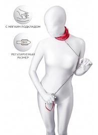 Красный ошейник с подкладкой из меха - ToyFa - купить с доставкой в Шахтах