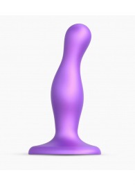 Фиолетовая насадка Strap-On-Me Dildo Plug Curvy size S - Strap-on-me - купить с доставкой в Шахтах