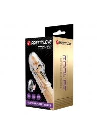 Прозрачная насадка на пенис Booker - 8 см. - Baile - в Шахтах купить с доставкой