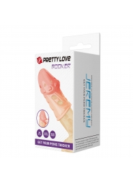 Телесная насадка на пенис Booker - 8 см. - Baile - в Шахтах купить с доставкой