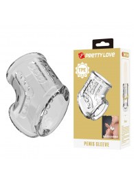 Прозрачная насадка на пенис и мошонку - Baile - в Шахтах купить с доставкой