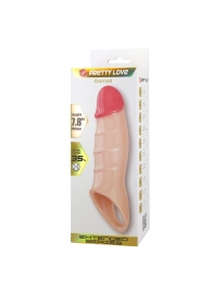 Телесная удлиняющая насадка на пенис Darnel - Baile - в Шахтах купить с доставкой