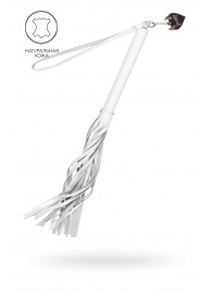 Белая кожаная плеть - 50 см. - Pecado - купить с доставкой в Шахтах