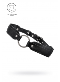 Черный кожаный чокер-ошейник со скруглёнными углами - Pecado - купить с доставкой в Шахтах