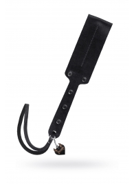 Черный кожаный пэддл - 32 см. - Pecado - купить с доставкой в Шахтах