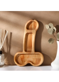 Деревянное блюдо для подачи в форме члена (25 х 16,5 х 1,7 см) - Сима-Ленд - купить с доставкой в Шахтах