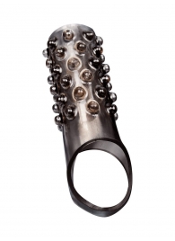 Дымчатая насадка на пенис с выпуклостями - 12 см. - Sex Expert - в Шахтах купить с доставкой