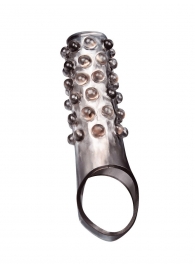 Дымчатая насадка на пенис с выпуклостями - 11 см. - Sex Expert - в Шахтах купить с доставкой