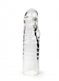 Прозрачная закрытая насадка на член - 15 см. - Sex Expert - в Шахтах купить с доставкой